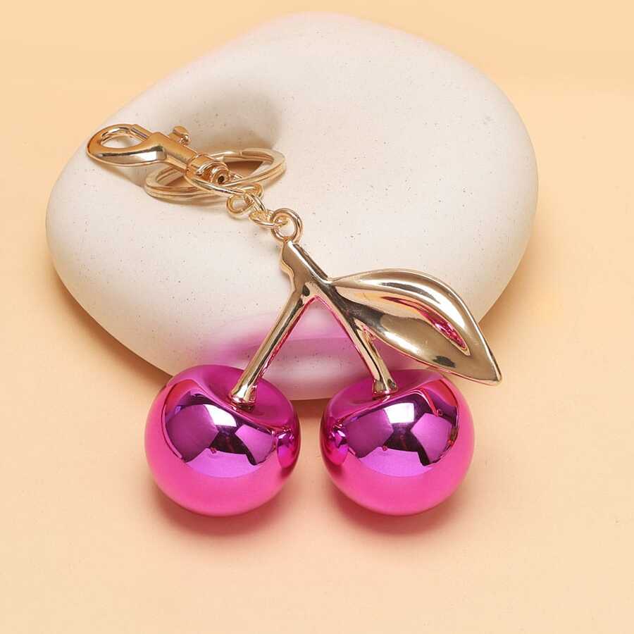 K201-PK Cherry Keychain / Bag Charm