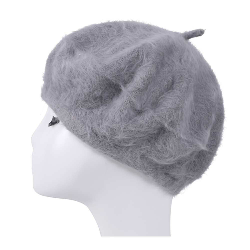 HA320066 BD Angora Beret Hat