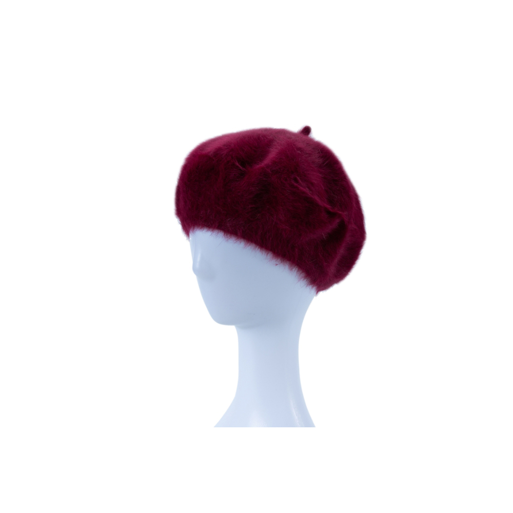 HA320066 BG Angora Beret Hat