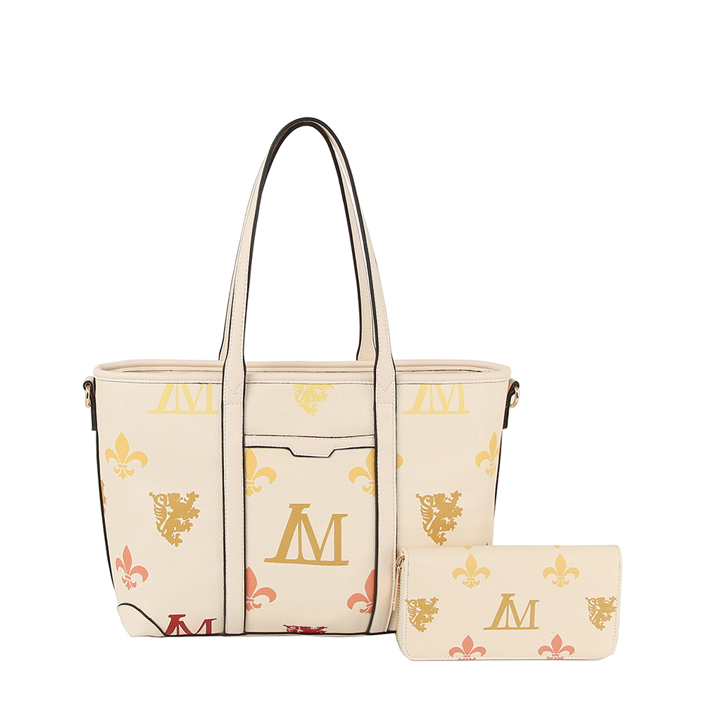LMP004-1W BG LM Monogram 2-in-1 Shopper Set