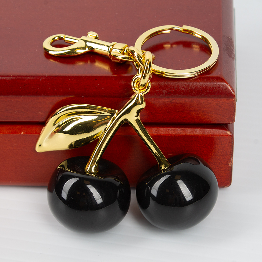 K202-BK Cherry Keychain / Bag Charm