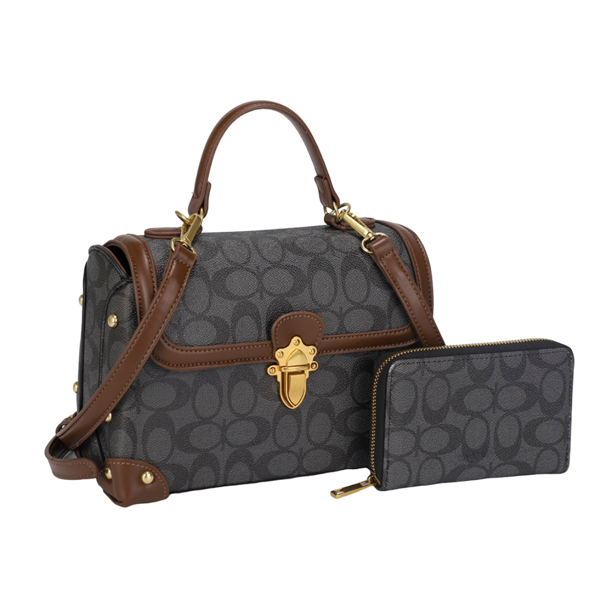 MS-20690 BK/CF FASHION CROSSBODY SET