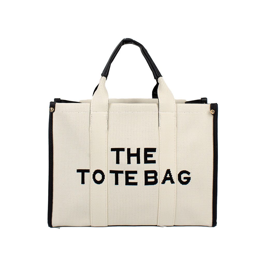 2117 BK/WT THE TOTE BAG Fashion Handbag