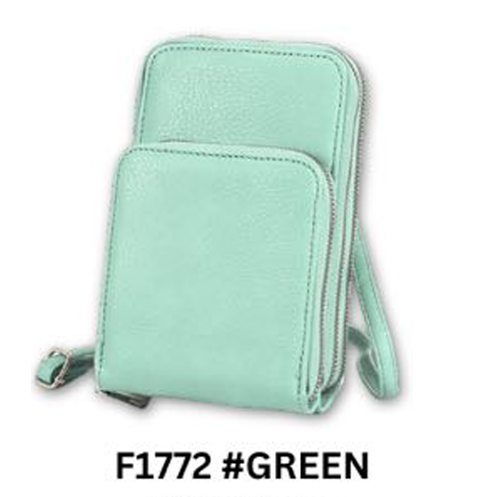 F1772 GN Cell Phone Purse Crossbody Bag