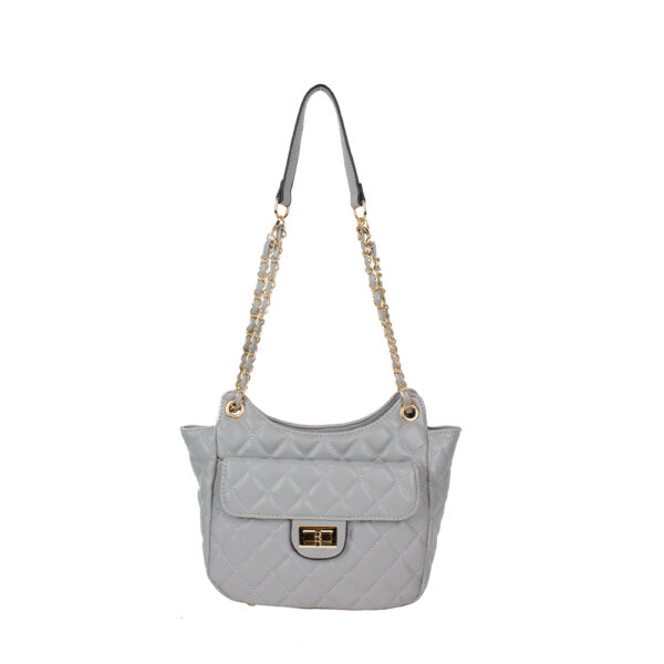 5094 GY Fashion Quilted Pattern Handbag