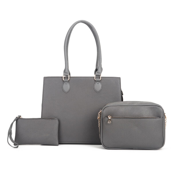 L1860 GY Fashion Handbag (3 N 1) Set