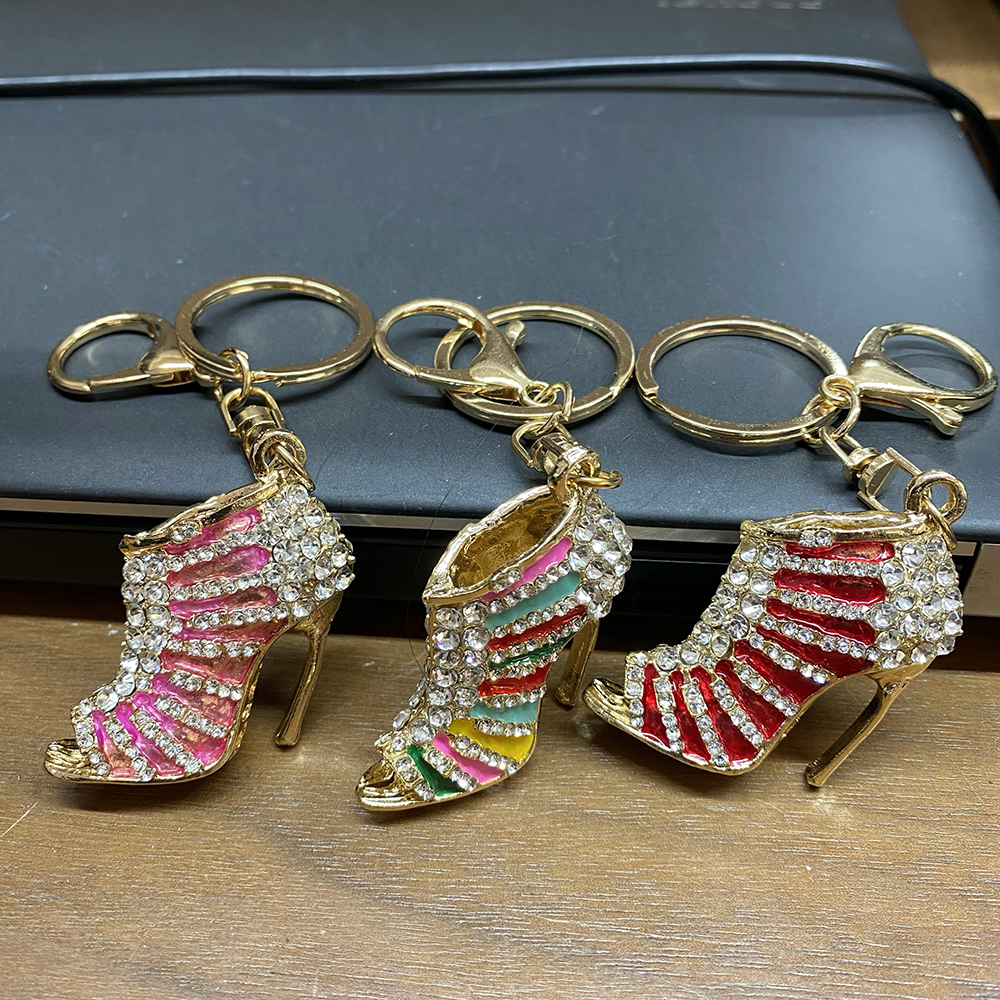 CL0375 ASST High Heel Rhinestones Keychain (6pcs)