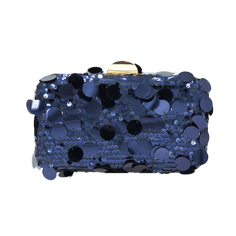 LA042A NBL Sequins Evening Clutch