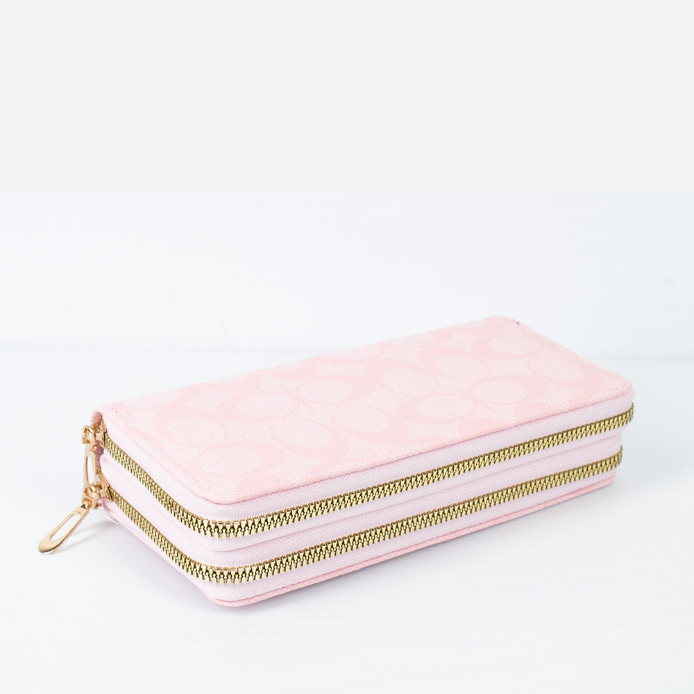 023 PK Fashion Double Zipper Wallet