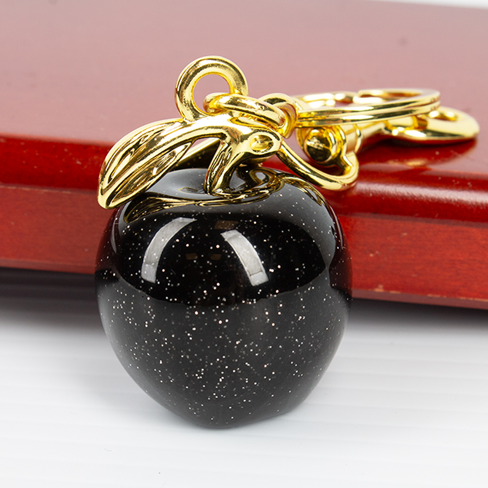 K205-BK Apple Keychain / Bag Charm